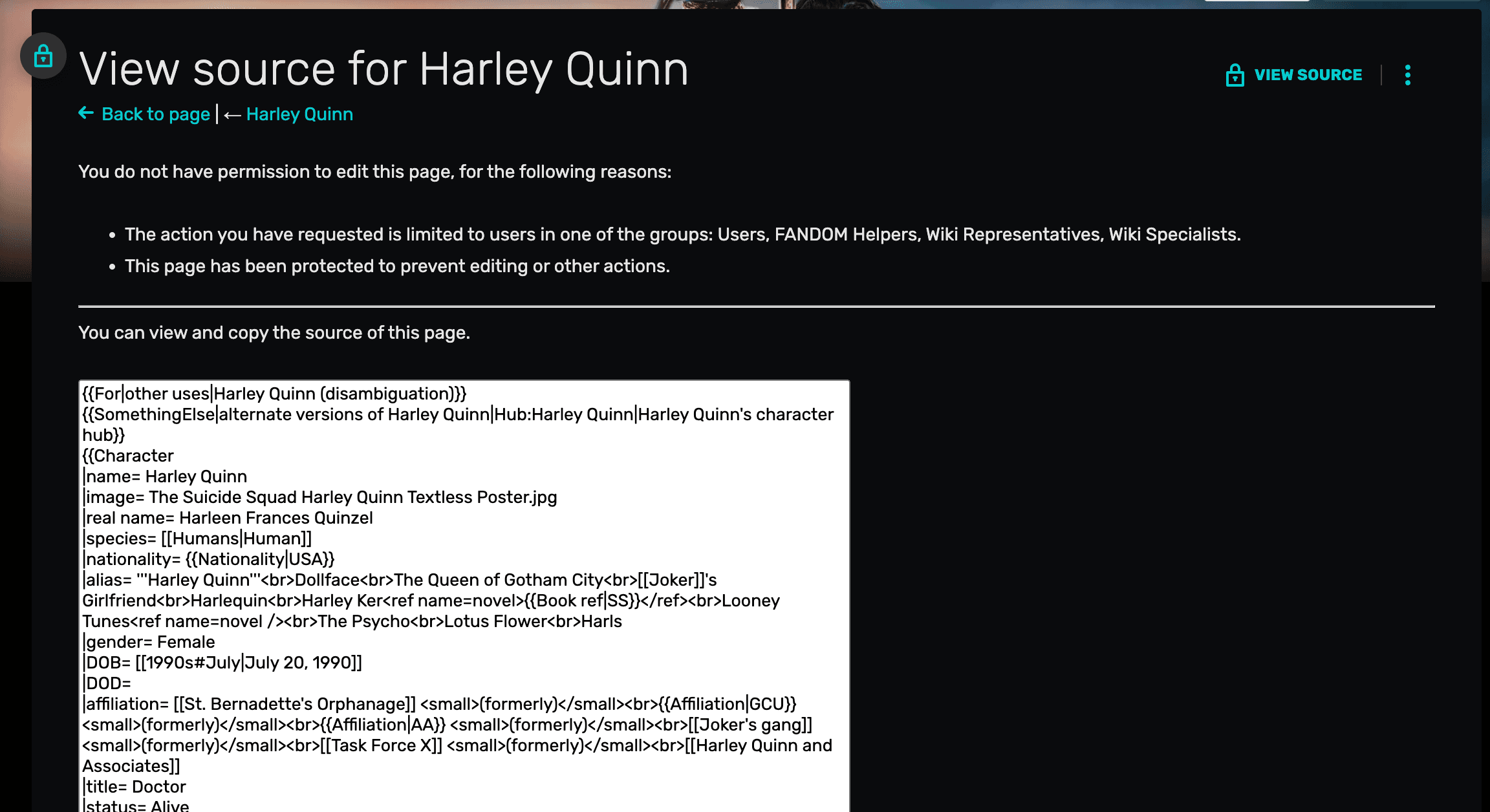 The dated mediawiki syntax editor