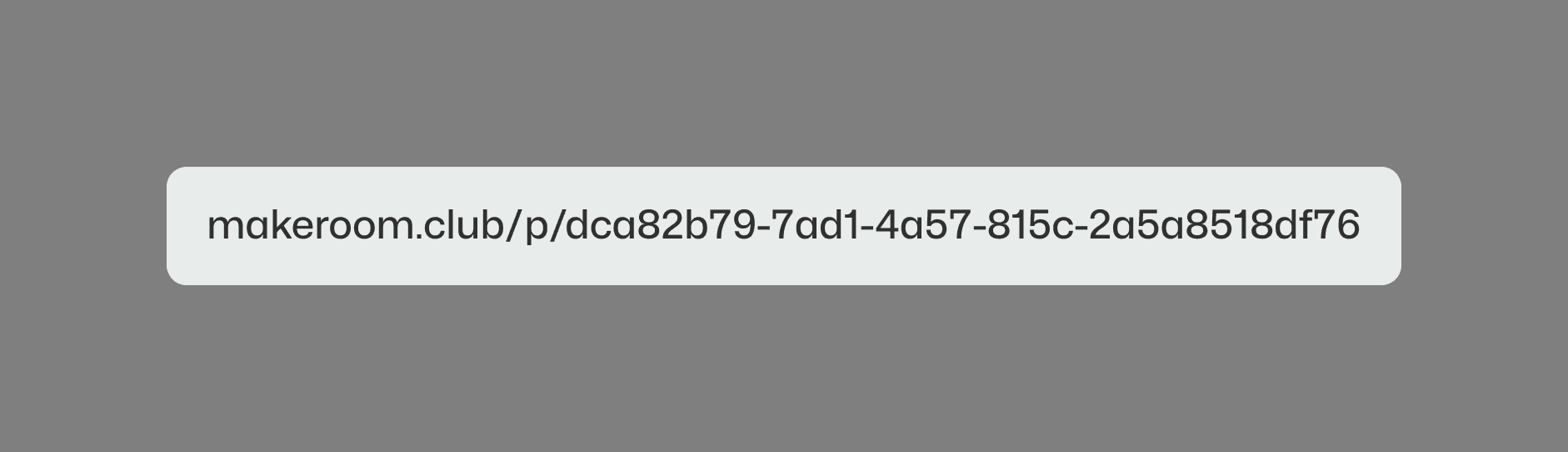An ugly URL slug with a UUID