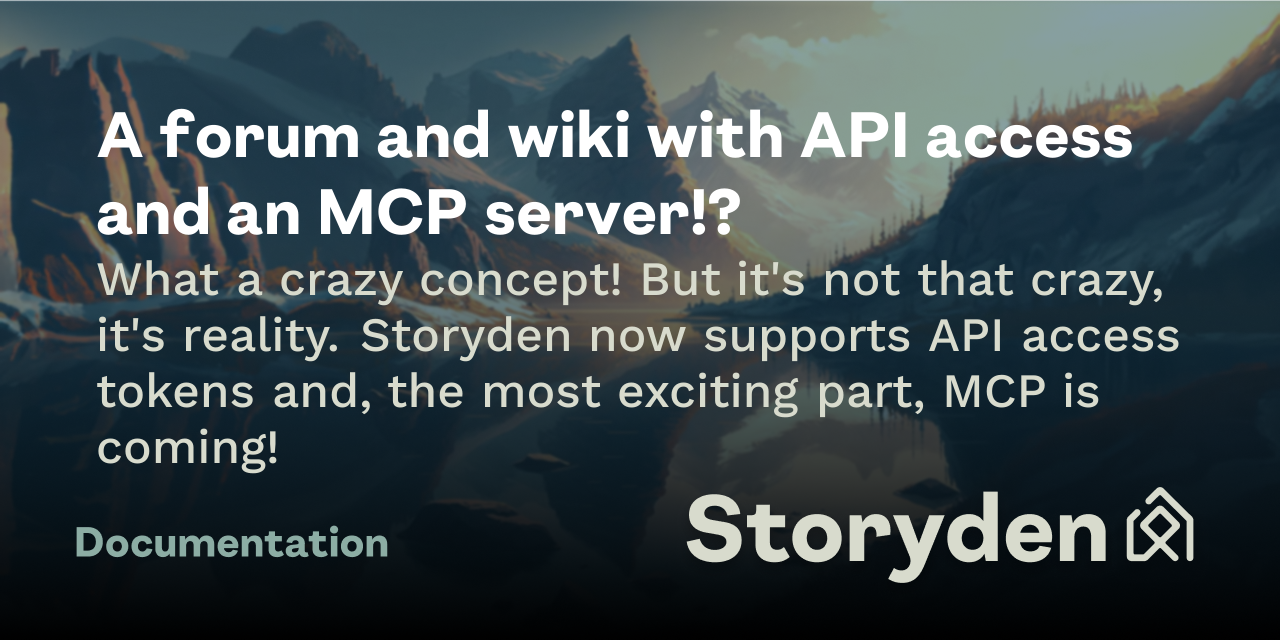 A forum and wiki with API access and an MCP server!?