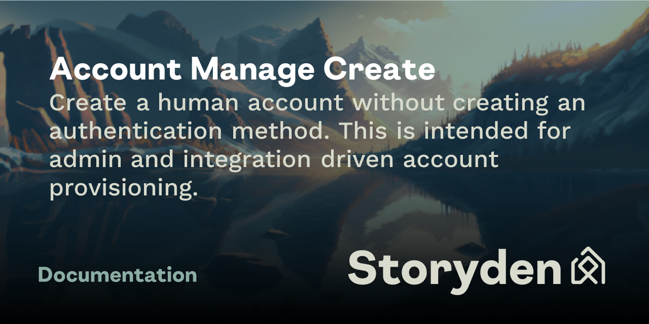 Account Manage Create