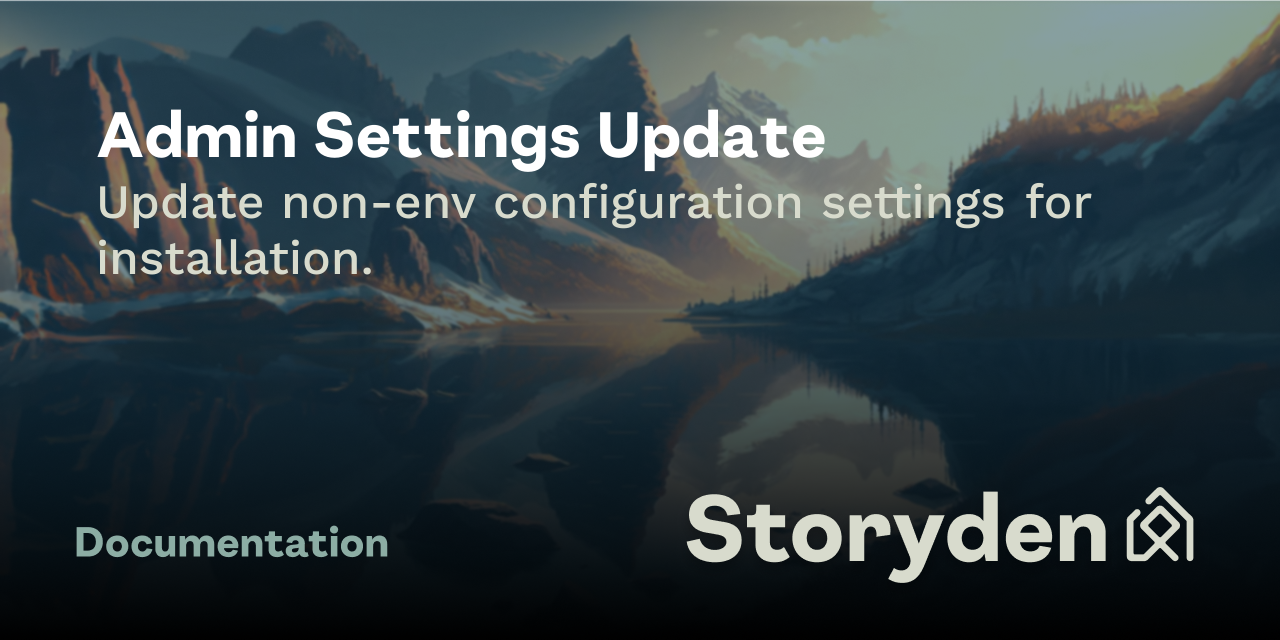 Admin Settings Update