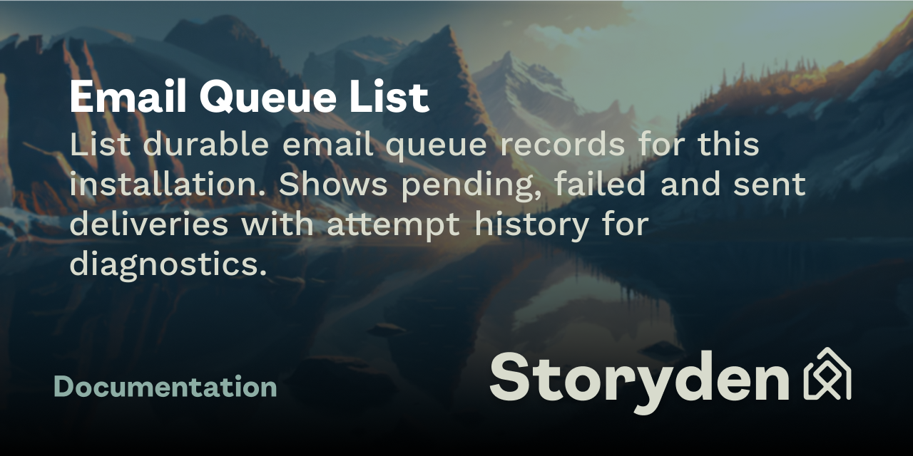 Email Queue List
