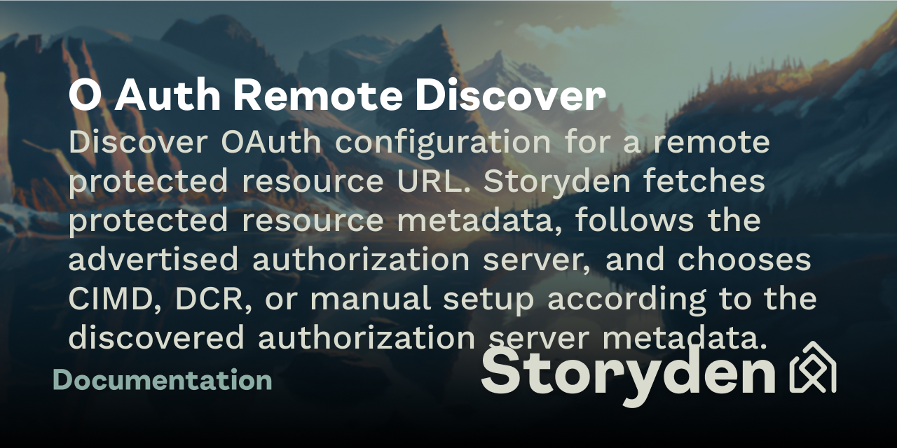 O Auth Remote Discover