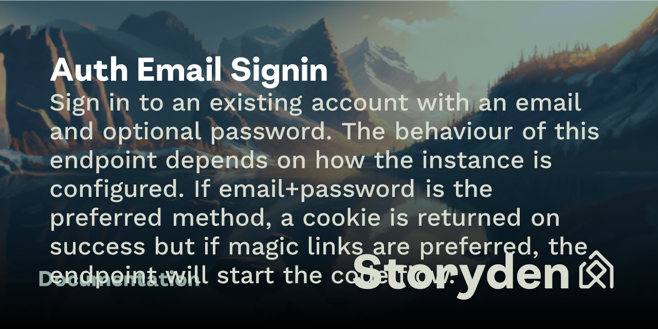 Auth Email Signin