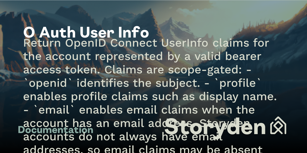 O Auth User Info