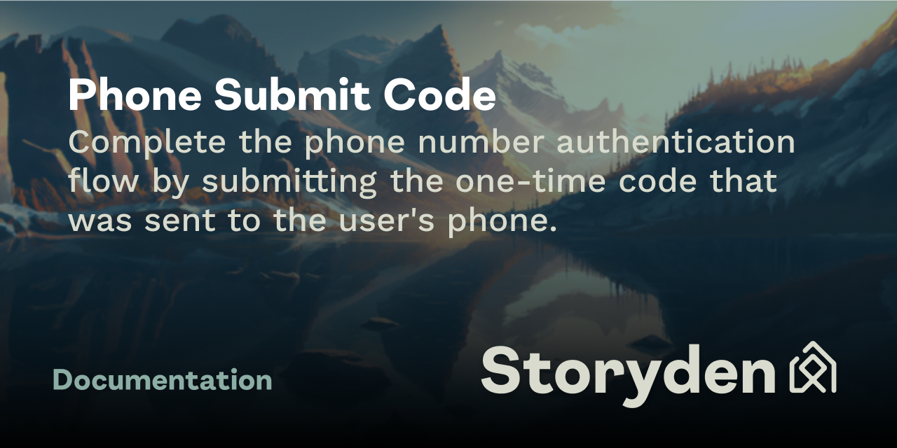 Phone Submit Code